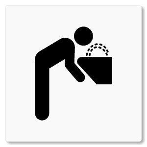 Pítko, 80x80mm, bílá, Nevada